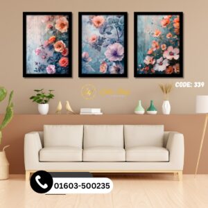 3p flower canvas set